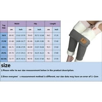 Visoke strukske tajice za žene zimske debele topljene trbuhe kontroliraju uske plišane čarape pod debelim toplim uskim pantalonama