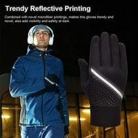 Heiheiup Strip Neklizajuće rukavice Zimske vodonepropusne rukavice sa reflektirajućim jahanjem grijaćih