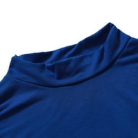 Muška jesenska zima čista boja turtleneck dugih rukava majica top bluza