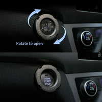 Poklopac gumba za pokretanje automobila za automatsko pokretanje dugme Startni gumb za pokretanje motora Poklopac srebra