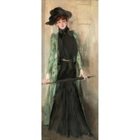 Giovanni Boldini Black Moderni uokvireni muzej umjetnička štampa pod nazivom - Portret madam Roger-Jourdain