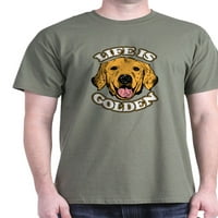 Cafepress - Život je zlatna tamna majica - pamučna majica