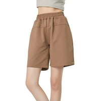 Jerdarske hlače dame modni ljetni solid boju visokog struka labave casual široke noge hlače Porodični