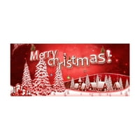 Heiheiup FT Sretan božićni banner garažnih vrata zimski snjegović Santa vanjski na otvorenom na otvorenom na otvorenom Božićni ukras za ukrašavanje