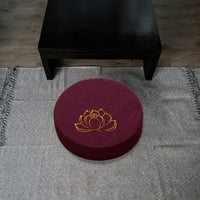 Okrugli patentni medijacijski jastuk sjedala koji se može pratiti 16 promjer tradicionalni podni jastuk za spavaću sobu molitvu ljubičasta