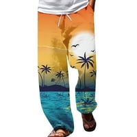 Muške hlače Ljetna plaža Hipie harem hlače Baggy Boho Yoga Hawaiessu Ležerne kozice Crotch pantalona