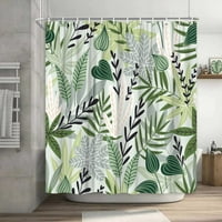 BOHO biljni tuš za tuširanje zelena list tropska zavjesa za tuširanje za kupaonicu Set palma Botanička bohemija zaslon za kupatilo kupatilo dekor