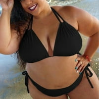 Wendunide kupaći kostim žene Ženske čvrste push up podstavljeni plus veličine Bikini set kupaći kostim
