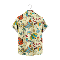 Ljetni crtani uzorak dječački majica Hawaii stil plaža casual top tees majica Dječja ljetna odjeća Dječja