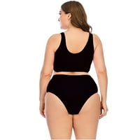 Daqian Womens kupaći kostim pokrov Women plus size Ispis Split kupaći kostim bikini odjeća za kupaće