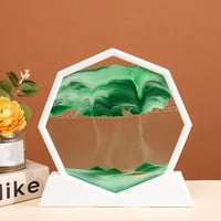 Aimiya Quicksand Art Slikarstvo Osmerokutni 3D dinamički u pokretu Sand Art Relaxing Poklon Glass Decrect