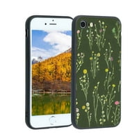 Kompatibilan sa iPhone telefonom, doodle-cvijeće-Priroda CASE silikonske zaštite za TEEN Girl Boy Case