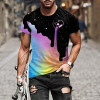 Zermoge muškarci majice bluze na čišćenju prodaje muške modne ljetne dekolte majice 3D uzorak tiskanje