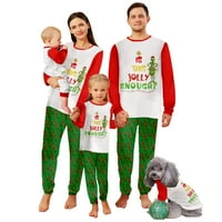 Dječja porodica koja odgovaraju božićnim praznicima Grinch Pijamas setovi, odrasli, veliko dijete, dijete,