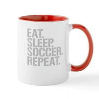 Cafepress - Jedite špice za nogometne nogometne nogometne nogometne boje - OZ Keramička šolja - Novelty caffe čaj čaja