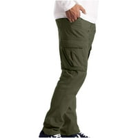 CLLIOS muške opuštene ravno-fit teretne radne hlače Muške divlje teretne hlače Teretne multi-džepove