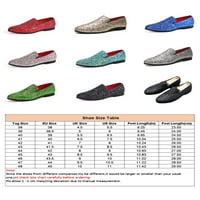 Muški ležerne cipele niske ravne stane klizanje mokasina Lagana cipela za vožnju Vozači Natikači Flat Comfort Red 6.5