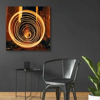 Epic Art 'Fiery Vortex' EPIC portfelj akrilne staklene zidne staklene umjetnosti, 36 x36