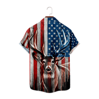 Patriotska havajska majica za muškarce 4. četvrti jul Patriotska američka američka zastava Star Striped