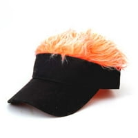 Moonker perike Ljudska kosa DIY frizura za odrasle Funny bejzbol kapa sa hmeljnim kosom čvrsti modni