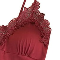 Ženska seksi satenska mini noćna luka svilena rublja Spaghetti remen Cami haljina za spavanje Hemise