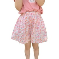 Dečiji dečji dečji dečji devojčice jogger kratke hlače Ljetne pamučne ležerne cvjetne polke dot kratke