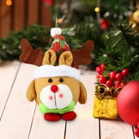 Sparkly ornament stranke Božićni ukrasi sjedeći santa snjegovića pliša lutka božićni ukrasi božićne