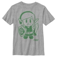 Boy's Nintendo Legend of Zelda Link-ov budni avatar grafički grafički tee bijeli medij