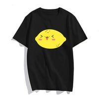 Lijepa limunska grafička majica Žene vrhovi