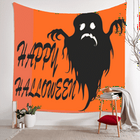 Halloween Tapistry, zidni viseći zastrašujuća mjesec noćna vrana i bat tapiserija, za dnevnu sobu Dorm