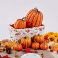 Umjetna asortirana pumpkins mini lažni umjetni javor ostavlja Halloween Multicolor