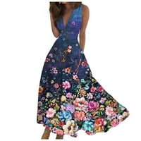Haljina Ženska haljina Maxi haljina Ležerna haljina Swing haljina Linijska haljina cvjetna modna ulična
