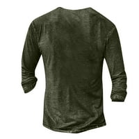 Crne majice za muškarce HHEI_K muške grafičke i vezene modne majice i jesenji dugi rukav tiskani pulover