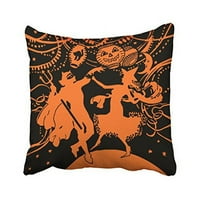 Winhome Dekorativni jastučnici Vintage Halloween Ples kostim Party Backing Jastuk navlake Kućišta Cushion