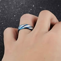 Do 65% popusta na AMLBB prstenove za žene djevojke ženske muške zabrinutoj angažmani prsteni geometrijski tip titanijum čelični prsten nakit poklon na čišćenju