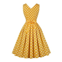 Adviicd Yellow Plus Veličina ljetne haljine Modna tkanina Flutter rukava mini haljina za žene
