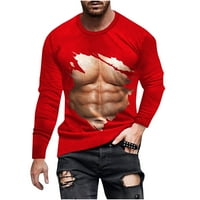 Kiplyki Cleariance Termalne košulje za muškarce Mišić koji otkrivaju majicu Nezasnivanje tiskanih majica