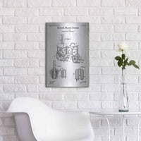 Luxe Metal Art 'Destilery aparat za destilaciju nacrtaj patentni bijeli' akrilni stakleni zid Art, 16