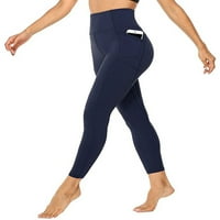 Avamo Solid Workout Fitness hlače elastične visoko struk atletičke hlače za temmu za žene Fit Yoga teretana
