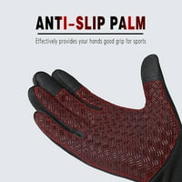 Suzicca Biciklističke rukavice Touchscreen Vodootporni flis termalne sportske rukavice za planinarenje