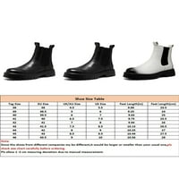 Tenmi Muškarke Chelsea Boot Pull na gležnjače Boots Platform kratki boli elastične jahačke čizme Ležerne prilike protiv klizanja Zimske cipele plišano oblaganje crno 5,5