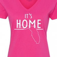 Inktastic To je dom - stanje Floride obrisaj ženskoj majici V-izrez