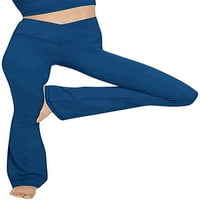 Flare gamaše, crossover joga hlače sa trma kontrolom, visokim strukom i širokom nogom