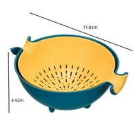 Dvostruka rotirajuća košarica s dvostrukim bojama voćna košara plastična posuda za pranje posuđa Kuhinjski