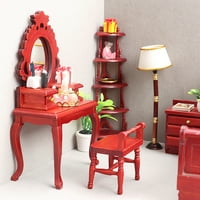 Hyda Set 1: Sallhouse Ormar Realističan simulirani minijaturni tonijski stol za stol za stol za lutke za poklon