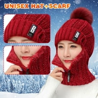 SayHi jato ušima dodaju žensku pletenu šal termalnu zimu tople biciklističke šešir bejzbol kapice kuhinjske bejzbol kapa