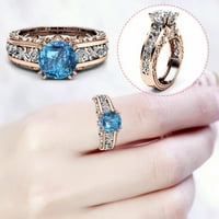Heiheiup zlatni prsten nakit pozlaćeni legura na poklon boju dame ruže zvona za odvajanje prstenaste zapadnih prstenova za žene