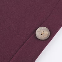 Modni znak casual gumba sa čvrstim bojama majica dugih rukava haljina za cipele