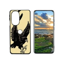 Kompatibilan s torbom Motorola Edge Pro Telefon, Ptice-Eagle Case Muške žene, Fleksibilna silikonska