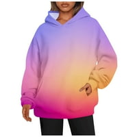 Kali_store puni zip hoodie ženske dukseve četvrt zatvarače pulover Dukseri Zimska odjeća odjeća Duks Purple, XL